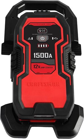 CRAFTSMAN CMXCESM263 1000A 12V Lithium Jump Starter - طاقة USB محمولة - ما يصل إلى 25 قفزة لكل شحنة - ضوء منطقة LED - يبدأ ما يصل إلى 6.0 لتر من الغاز ومحركات الديزل 3.0 لتر in Kuwait