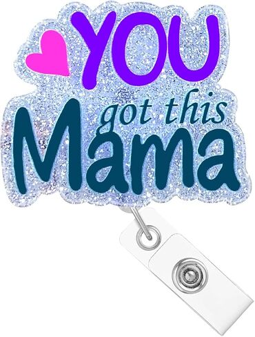 Nicu Labor and Delivery Badge Reel Holder Retractable L&D Ob You Got This Mama Funny Nurse RN CNA Medical Badge Holder with Alligator Clip Accessories Acrylic Doctor Name Badge Clip in Saudi Arabia