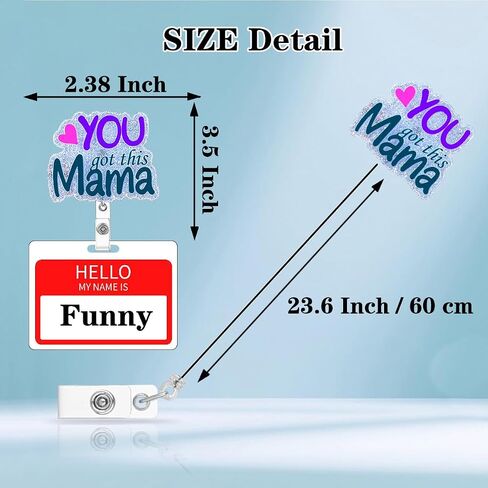 Nicu Labor and Delivery Badge Reel Holder Retractable L&D Ob You Got This Mama Funny Nurse RN CNA Medical Badge Holder with Alligator Clip Accessories Acrylic Doctor Name Badge Clip in Saudi Arabia