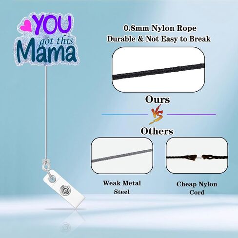 Nicu Labor and Delivery Badge Reel Holder Retractable L&D Ob You Got This Mama Funny Nurse RN CNA Medical Badge Holder with Alligator Clip Accessories Acrylic Doctor Name Badge Clip in Saudi Arabia