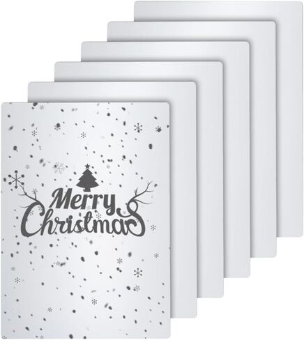 NBEADS 6 Pcs Metal Engraving Sheets, 7x5 inch Platinum Anodized Aluminum Sheets Plates Engraving Blanks for Precision Etching Engraving Tool Tip Engraver DIY Signs Badges Crafting, 0.8mm Thick in Saudi Arabia