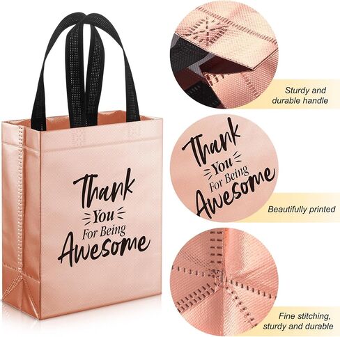 36 Pcs Thank You Reusable Gift Bags Employee Appreciation Gift Bags Thank You for Being Awesome Team Appreciation Gift for Employee Appreciation Teacher Student Coworker Secretary Assistant in Saudi Arabia