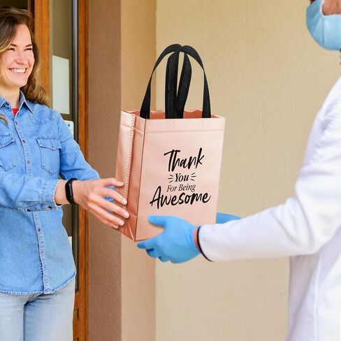 36 Pcs Thank You Reusable Gift Bags Employee Appreciation Gift Bags Thank You for Being Awesome Team Appreciation Gift for Employee Appreciation Teacher Student Coworker Secretary Assistant in Saudi Arabia