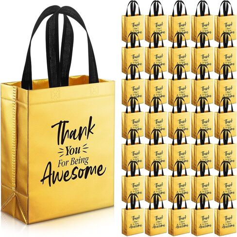 36 Pcs Thank You Reusable Gift Bags Employee Appreciation Gift Bags Thank You for Being Awesome Team Appreciation Gift for Employee Appreciation Teacher Student Coworker Secretary Assistant in Saudi Arabia
