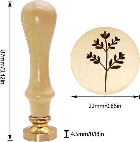 Wax Seal Stamp Flora Wax Seal Laser Engraving Beautifully Crafted Suitable for Envelope Postcards, Invitations, Gift Packaging Sealed Wedding in Kuwait