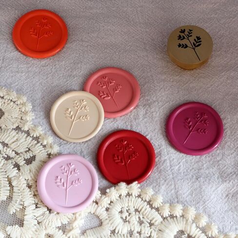 Wax Seal Stamp Flora Wax Seal Laser Engraving Beautifully Crafted Suitable for Envelope Postcards, Invitations, Gift Packaging Sealed Wedding in Kuwait