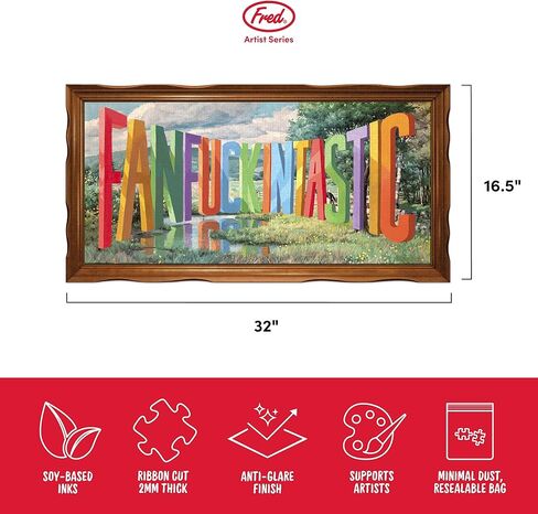 Fred Shitshow الأصلي بواسطة Wayne White ، لغز 500 قطعة ، متعدد الألوان (5280376) in Kuwait