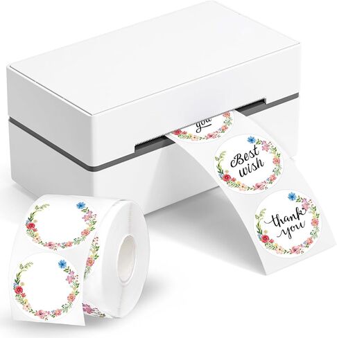 2IN Easter Plaid Direct Thermal Labels Colorful Checkered Label Stickers Spring Round Self-Adhesive Printer Decals for DIY Name Tag Logo Design, 500 Pcs in Kuwait