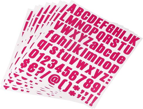 uxcell sticks number stickers kit ، 1 inch vinyl sthesive sthesive alphabet alphabet locals for box adbox scl in Saudi Arabia