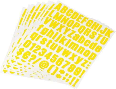 uxcell Letter Number Stickers Kit, 1 Inch Vinyl Self Adhesive Waterproof Alphabet Decals for Mailbox Address Sign DIY Crafts Card, 648 Pcs 8 Sheet Purple in Saudi Arabia