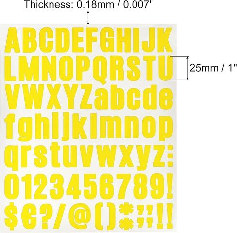 uxcell Letter Number Stickers Kit, 1 Inch Vinyl Self Adhesive Waterproof Alphabet Decals for Mailbox Address Sign DIY Crafts Card, 648 Pcs 8 Sheet Purple in Saudi Arabia