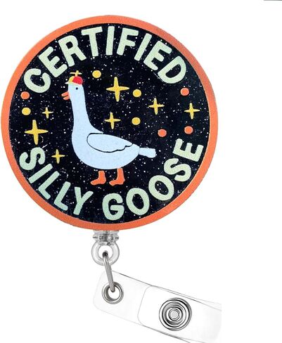 It's Fine I'm Fine Everything is Fine Retractable Badge Reel Holder with ID Clip – Funny Cow Design for Nurses, Medical Assistants, Office Workers, Students, and Hospital Staff in Saudi Arabia