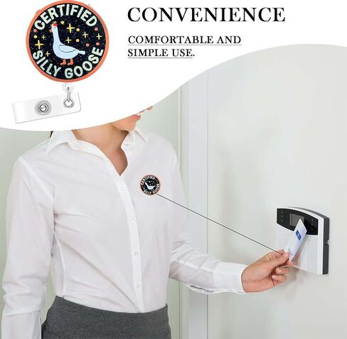 It's Fine I'm Fine Everything is Fine Retractable Badge Reel Holder with ID Clip – Funny Cow Design for Nurses, Medical Assistants, Office Workers, Students, and Hospital Staff in Saudi Arabia