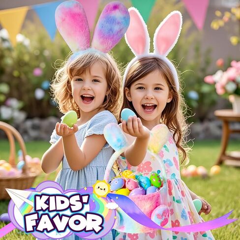 PinkSheep Bunny Ears and Basket for Girls,Pink Bunny Headbands with Bakset and Bunny Costume for Girls Bluk Party Favors, Rabbit Plush for Toddler Gift in Kuwait