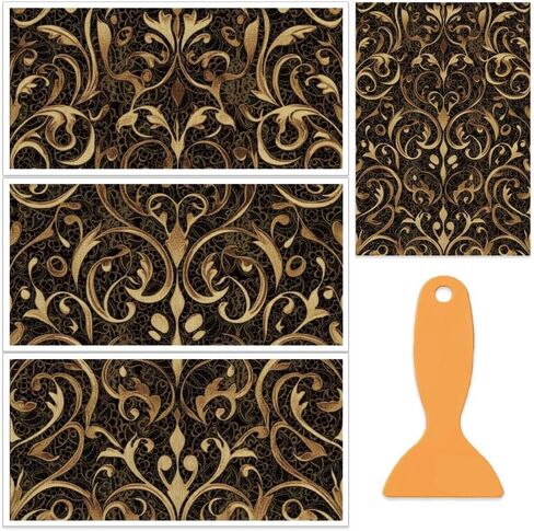 OLYCRAFT 3PCS/SET SNAK MYSTERY فرك على التحويلات للأثاث والحرف 6x12 بوصة الخيال الأثاث نقل ملصقات الشارات in Kuwait