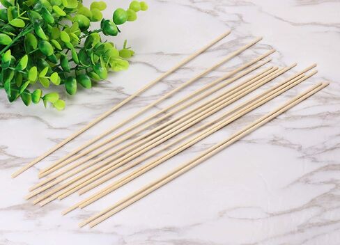 Shapenty Unfinished Natural Wooden Dowel Rods Wood Sticks for Centerpiece Making Wedding Party Decoration Painting DIY Craft Project Photo Props Cake Toppers, 100PCS (1/8 x 12 Inch) in Saudi Arabia