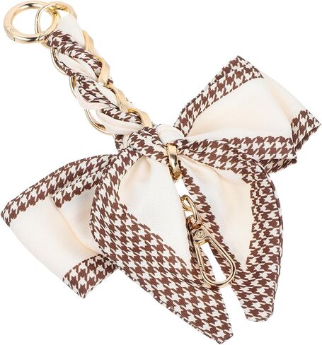 Bag Extender Chain with Bow Ribbon Purse Chain Strap Extender for Crossbody Exquisite Bowknot Scarf Bag Charms Women Handbag Decoration Accessories for Handbags Purse Making Supplies DIY in Saudi Arabia