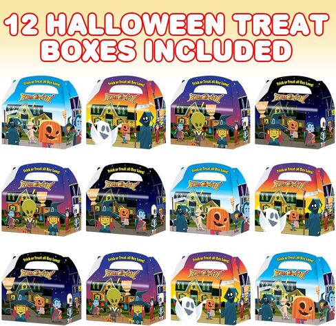 أكياس ArtCreativitive Halloween Treat ، مجموعة من 24 ورقة لف هدية مع 24 ملصقات ختم ، حلوى 10 بوصة ، ملفات تعريف الارتباط ، هدايا ألعاب صغيرة ، in Saudi Arabia