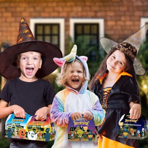 أكياس ArtCreativitive Halloween Treat ، مجموعة من 24 ورقة لف هدية مع 24 ملصقات ختم ، حلوى 10 بوصة ، ملفات تعريف الارتباط ، هدايا ألعاب صغيرة ، in Saudi Arabia