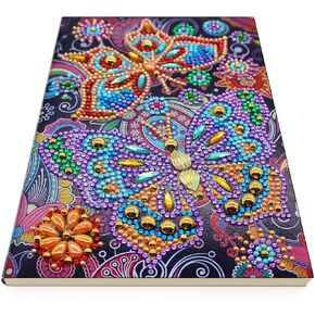 DIY 5D Diamond Painting Kits Butterfly Cover Leather SPERECT PROACTBOOK CRYSTAL CRIST STITCH Diamond Art Hardcover Book by Nump