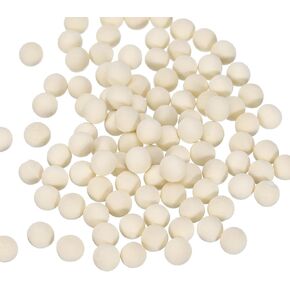 uxcell 100pcs Round Wood Balls 1/4" Diameter Unfinished Solid Wooden Spheres, Natural Wood Craft Balls for DIY Craft Projects Art Ornaments