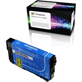 Remanufactured Ink Cartridge Replacement for Epson 802 802XL for Workforce Pro WF-4720 WF-4730 WF-4734 WF-4740 EC-4020 EC-4030 EC-4040 (Cyan)