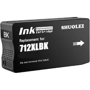 712XL حبر عالي العائد متوافق مع HP 712 712XL حبر خراطيش العمل مع HP DesignJet T630 T630 T230 T230 T210 Series (1 pack ، Black)