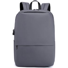 حقيبة الظهر التجارية للرجال مع USB شحن Port Women Daypacks College Bag Bag Bag Men Daypacks College Travel Essentials Rucksack Black