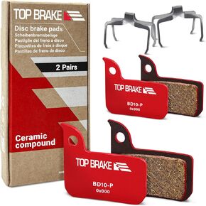 TOP BRAKE 2 Pairs Disc Bike Brake Pads for AVID SRAM Level TLM/Ultimate,Force 22/1,Red eTap HRD,Rival 1 / Rival 22,S700 B1, S900 HRD