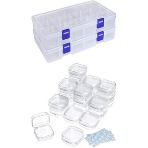 DUOFIRE Plastic Organizer and Small Containers