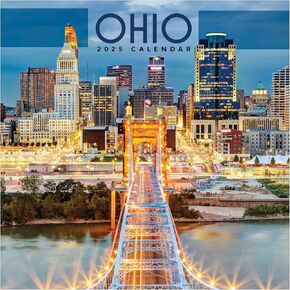 TF PUBLISHING 2025 Wisconsin Wall Calendar - Large Grids for Appointments and Scheduling - Vertical Monthly Wall Calendar 2025 - Home and Office Organization - Premium Gloss Paper - 12"x12"