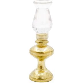 1/12 Miniature Oil Lamp Vintage Dollhouse Decoration Accessories Lightweight Dollhouse Decor