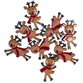Blumenthal Lansing Company 550001364-01 Reindeer Buttons, Brown, 8 Piece