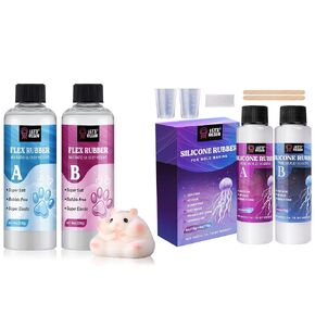 LET'S RESIN Liquid Silicone for Squishy Maker and 8oz Silicone Mold Making Trial Kit