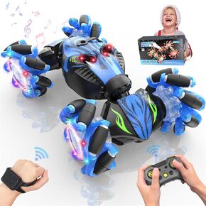 سيارات RC ، الإيماءات استشعار عن بعد سيارة التحكم عن بُعد ، إيماءة 4WD RC Stunt Car 360 ° TRANVERN