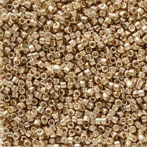 Miyuki Delica 11/0 - Duracoat Galvanized Antique Gold DB2504-5.2gms Vial of Japanese Glass Beads