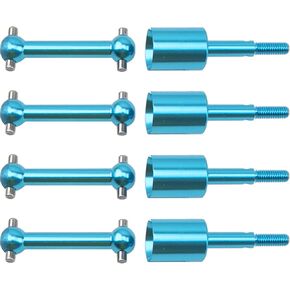 ShareGoo Metal Drive Shaft Dog Bone Dogbone & Wheel Stub Axle Cup Compatible with Tamiya TT01 TT-01 TT01D TT02 TT-02 1/10 RC Car Upgrade Parts