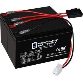 Mighty Max Max Battery Range Extended Range in Placement for 12V Razor Scooter Ride on Toy 9ah Battery Kit and Tharness