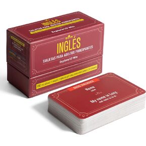 Aprender Inglés para adultos princiantes: ¡habla inglés en 30 días!: incluye 3 libros en 1 + 100 tarjetas didácticas bilings + curso en línea
