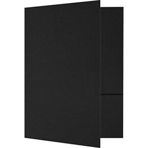 LUXPaper 6" x 9" Small Presentation Folders | Two Pocket | Nautical Blue Linen | 100lb. Cover | 25 Qty in Saudi Arabia