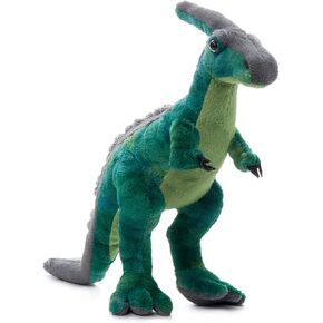 The Petting Zoo Parasaurolophus Stuffed Animal Plushie, Dinosaur Animals, ZOOLOGEE Dinosaur Plush Toy 14 inches