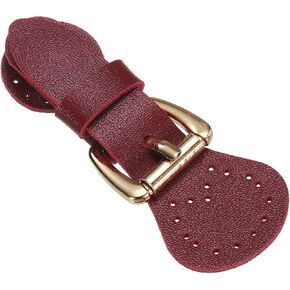 Uxcell Leather Magnetic Snap Boxle Lock ، خياطة على أزرار سحابات إغلاق التبديل لخياطة DIY الحرفية والأحمر النبيذ
