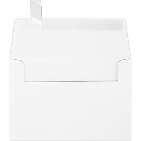 LUXPaper A4 Invitation Envelopes | 4 1/4" x 6 1/4" | White | 80lb. Text | 100% Recycled | 50 Qty