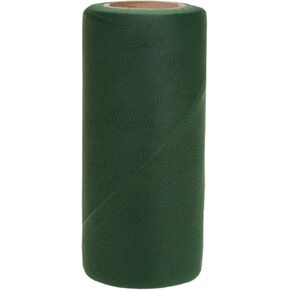 Falk Fabrics Tulle التخزين المؤقت للديكور ، 6 بوصات في 25 ياردة ، الزمرد ، الأخضر