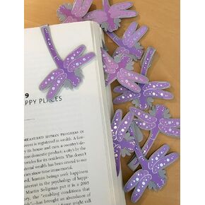 DRAGONFLY Clip Bookmarks for Kids Students Cool Cute Animal Set of 10 Bulk Bookmark Funny Wacky Classroom Reading Incentives Library Rewards Novelty Party Favors Fun Prizes for Summer Reading Programs