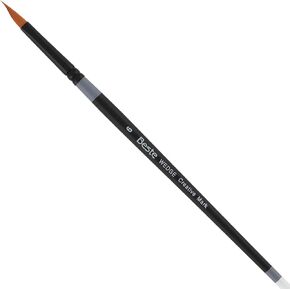 Creative Mark Beste Golden Taklon Hair Brushes - Watercolor Paint Brushes for Acrylic, Watercolor, Water-Soluble Oil, and Any Wet Paint - Wedge - 6