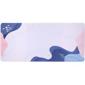 Meffort Inc Extra Extended Gaming Desk Mat Pads Non -Slip Rubber Pads Tritched Mouse Pad 35.4 × 15.7 بوصة - تصميم عاصفة رعدية
