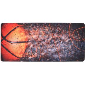 Meffort Inc Extra Large Extended Gaming Desk Mat Non-Slip Rubber Pads Stitched Edges Mouse Pad 35.4 x 15.7 inch - Thunderstorm Design in Kuwait