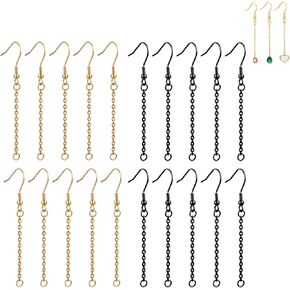 20 PCS أقراط الديكور لصنع المجوهرات ، ونتائج المجوهرات الأطواق القابلة للتعديل سلسلة الموسع سحرية سحر سلاسل تمديد الحرف DIY ، ومربيات الحرف الإلغاء.