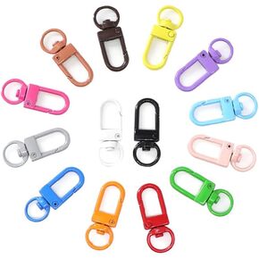 50 PCS ملونة جراد البحر Claw Clasps الحبل دوار خطافين SNAP SNAP